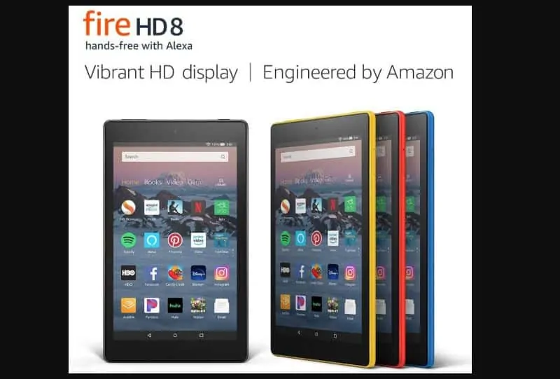Best Tech Gifts Under 100 USD: Fire HD 8 Tablet (8" HD Display, 16 GB)