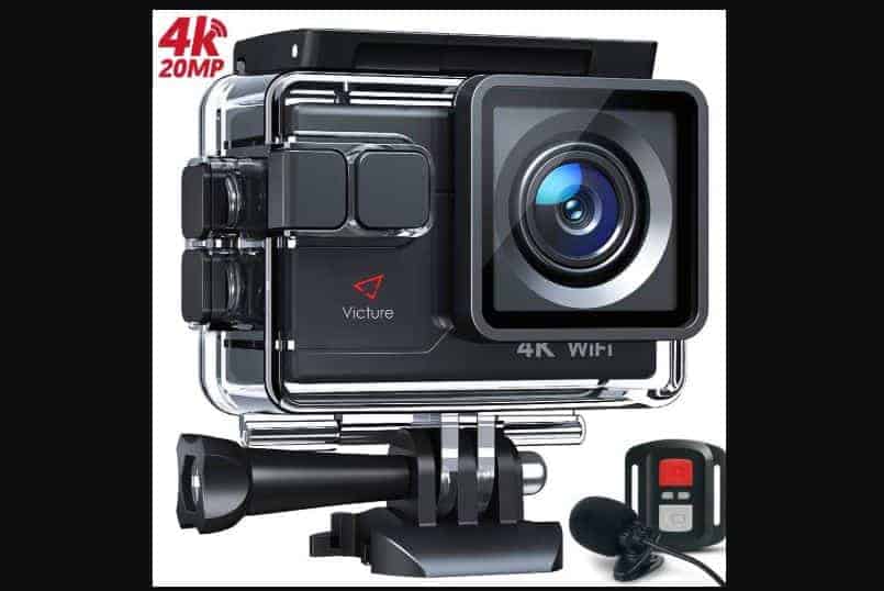 Best Waterproof Cameras:  Victure AC700 4K 20MP Action Camera 