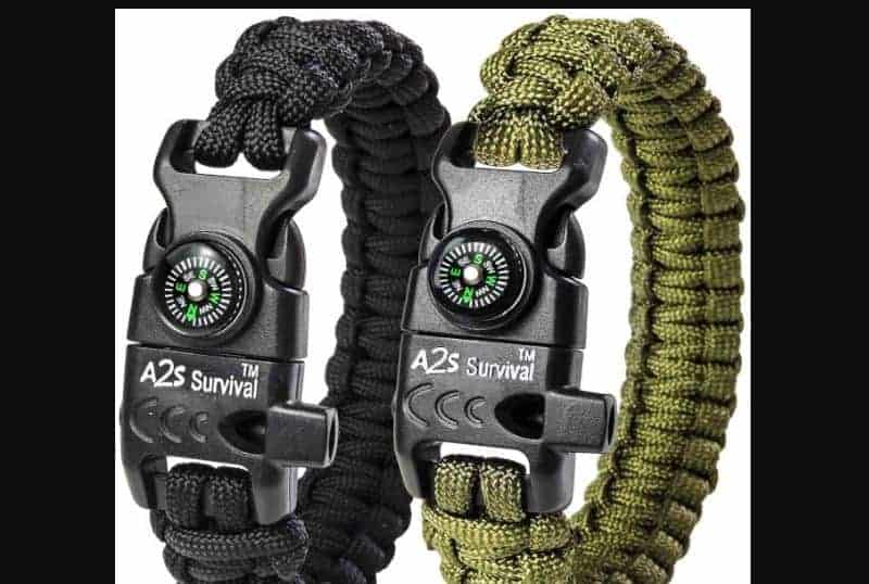 Best Camping Gift Ideas: A2S Protection Paracord Bracelet 