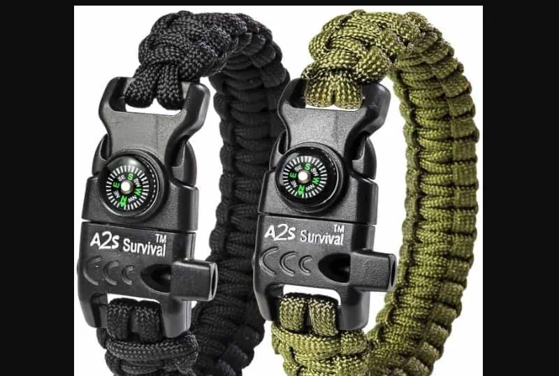 Best Camping Gift Ideas: A2S Protection Paracord Bracelet 