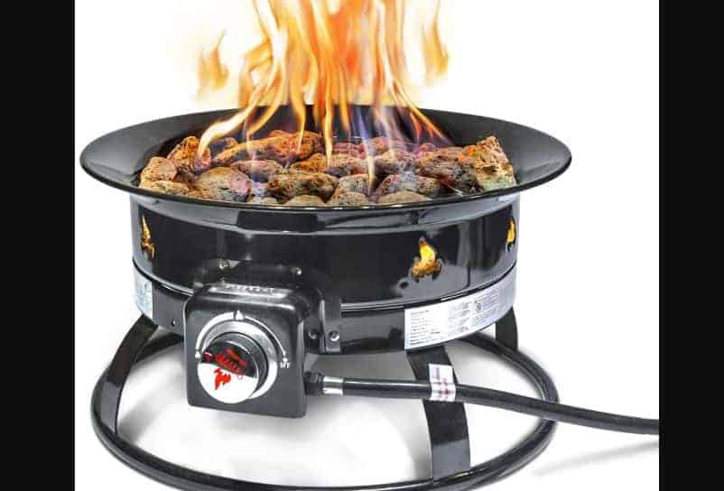 Best Camping Gift Ideas: Outland Deluxe Outdoor Portable Propane Gas Fire Pit  