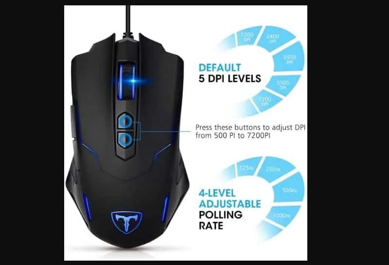 Gift Ideas For Gamers: PICTEK Gaming Mouse 