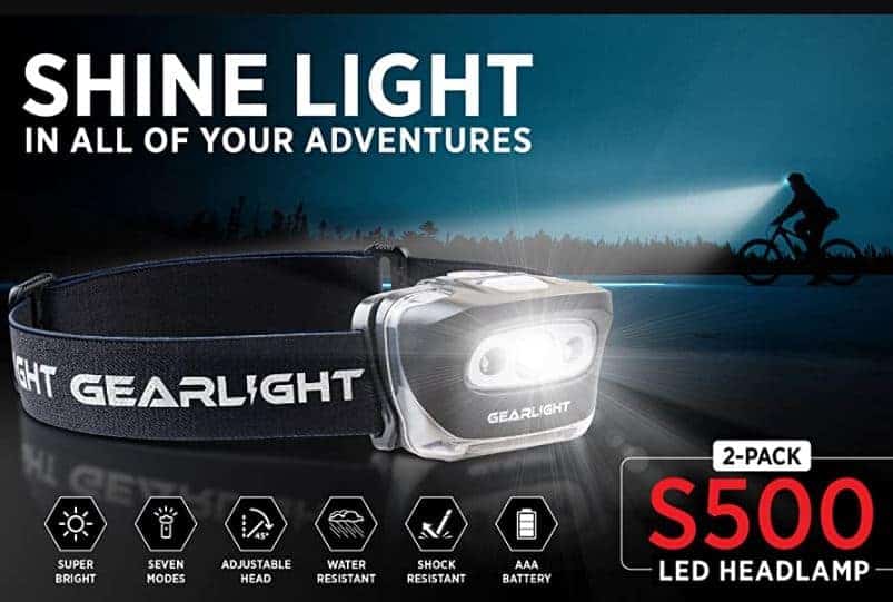 Best Camping Gift Ideas: GearLight LED Headlamp  