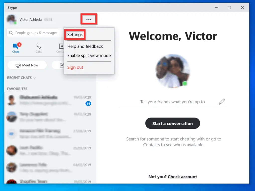 How to Stop Skype from Starting Automatically on Windows 10 - Step 2: Remove Skype from System Tray and Sign Out