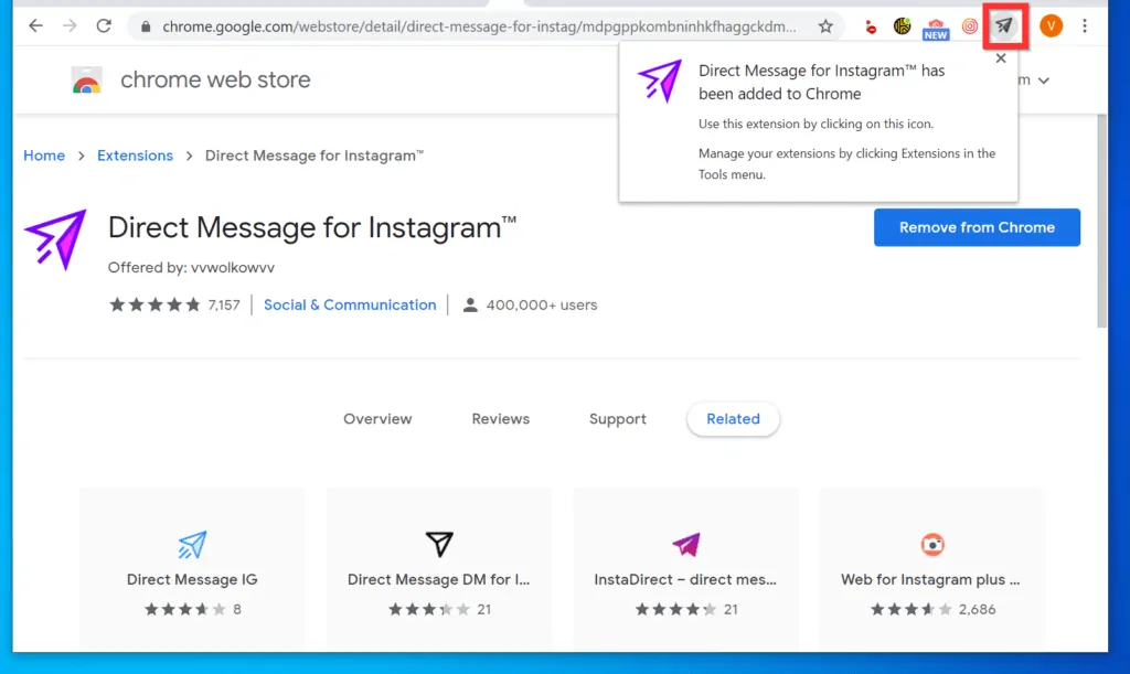 How to Use Instagram Messages on Computer from Chrome Browser - How to Install Direct Message for Instagram Chrome Extension