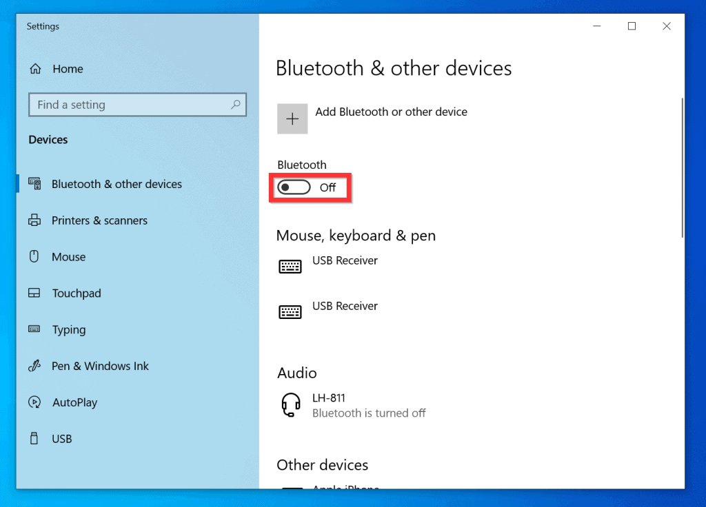 How to Turn on Bluetooth on Windows 10 (3 Methods) - Itechguides.com