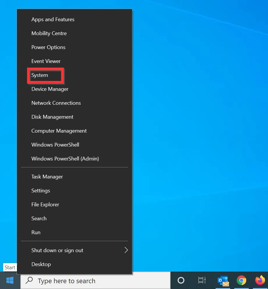 How to Check RAM on Windows 10 from Systems Settings