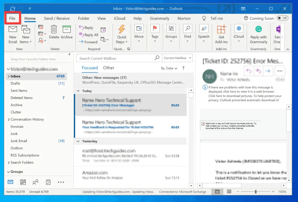 How to Sign Out of Outlook from Windows 10