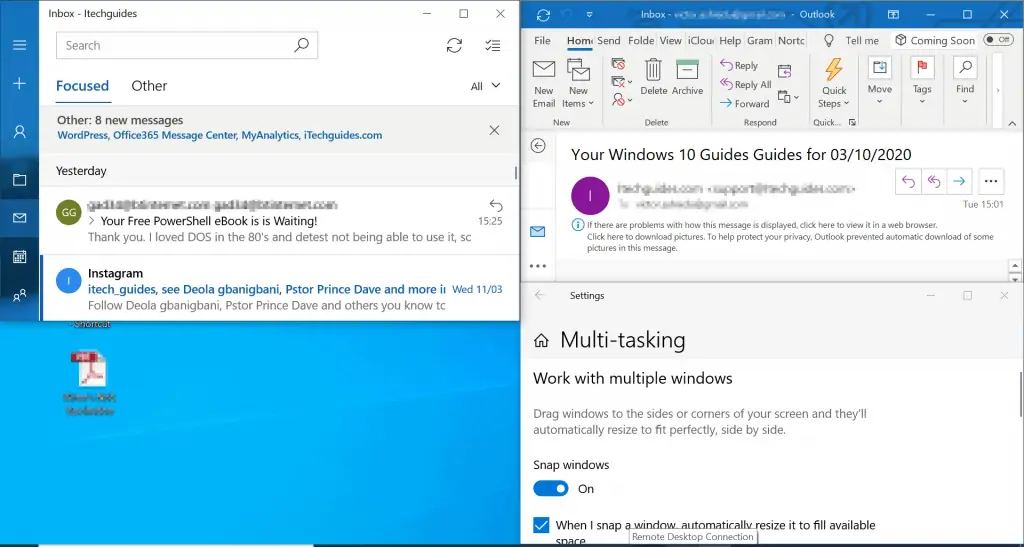 How to Split Screen on Windows 10 into 4 Screens 