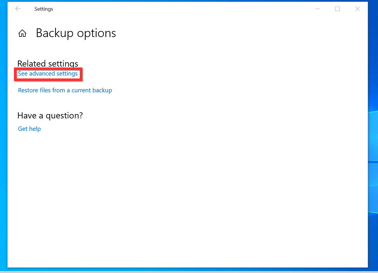 How to Backup Windows 10 with File History