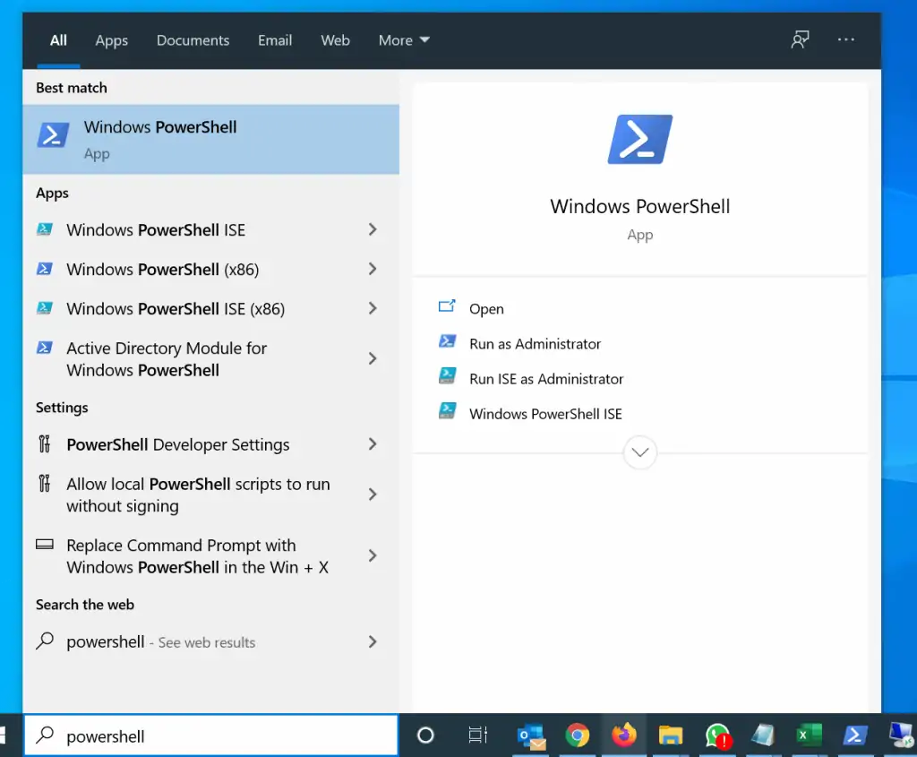How to Find IP Address on Windows 10 with PowerShell