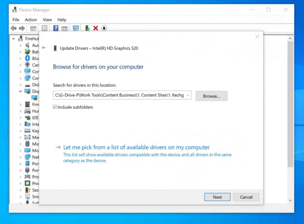 intel graphics driver update the procedure entry point