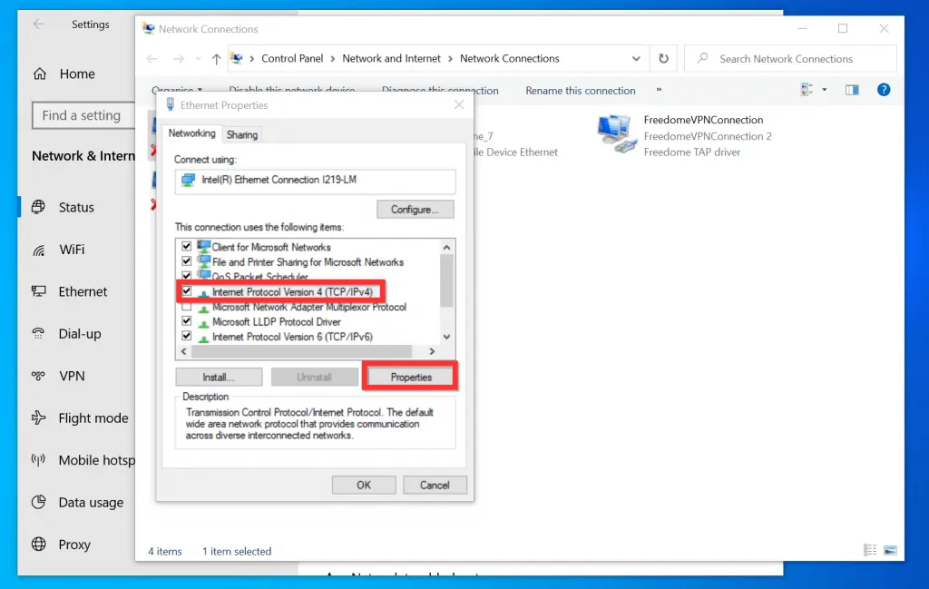how to change the ip address of my computer in windows 10