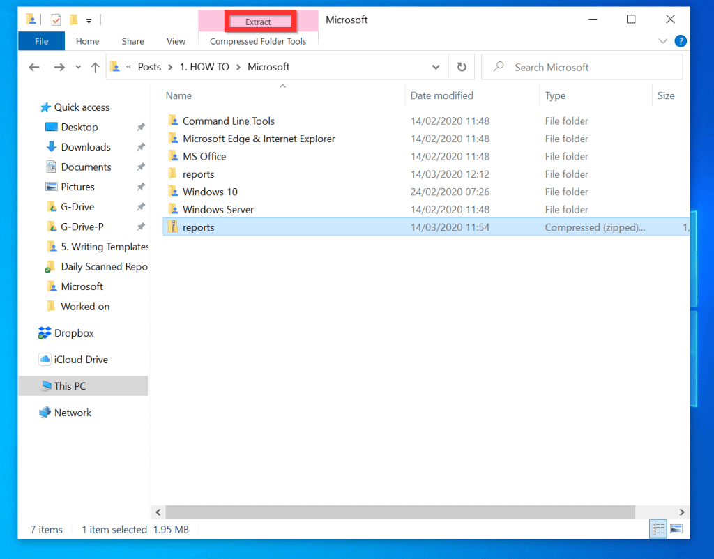 How to Unzip Files on Windows 10 from File Explorer - Unzip a Zip File from File Explorer Compressed Folder Tools