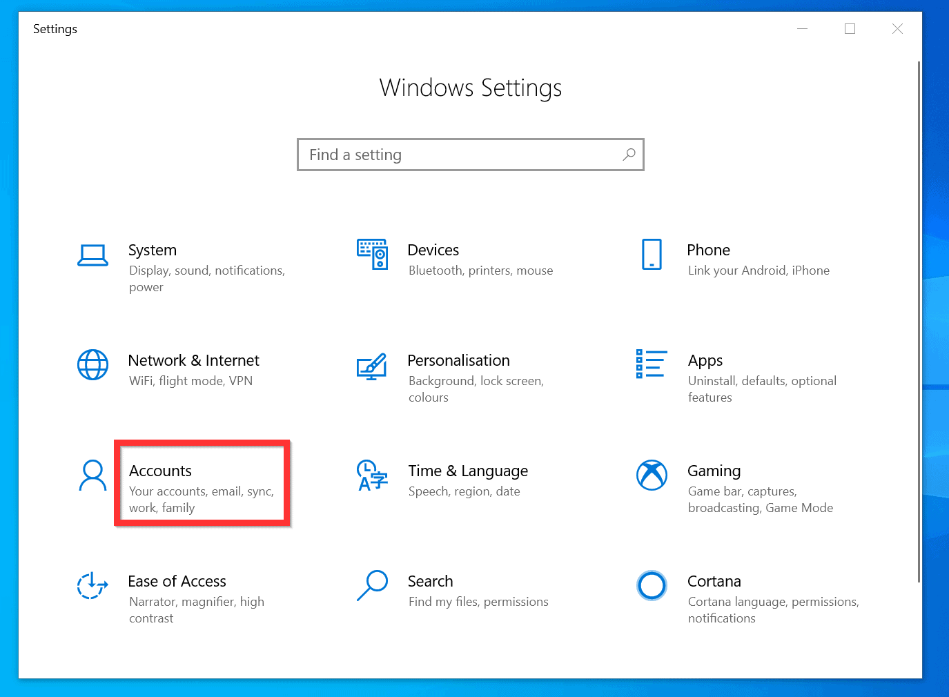 assigning admin rights windows 10