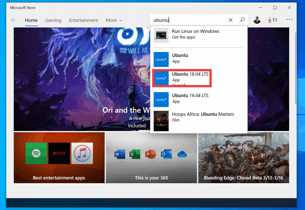 How to Install Ubuntu on Windows 10 via Windows Subsystem for Linux - Download and Install Ubuntu Linux Distribution from Windows store
