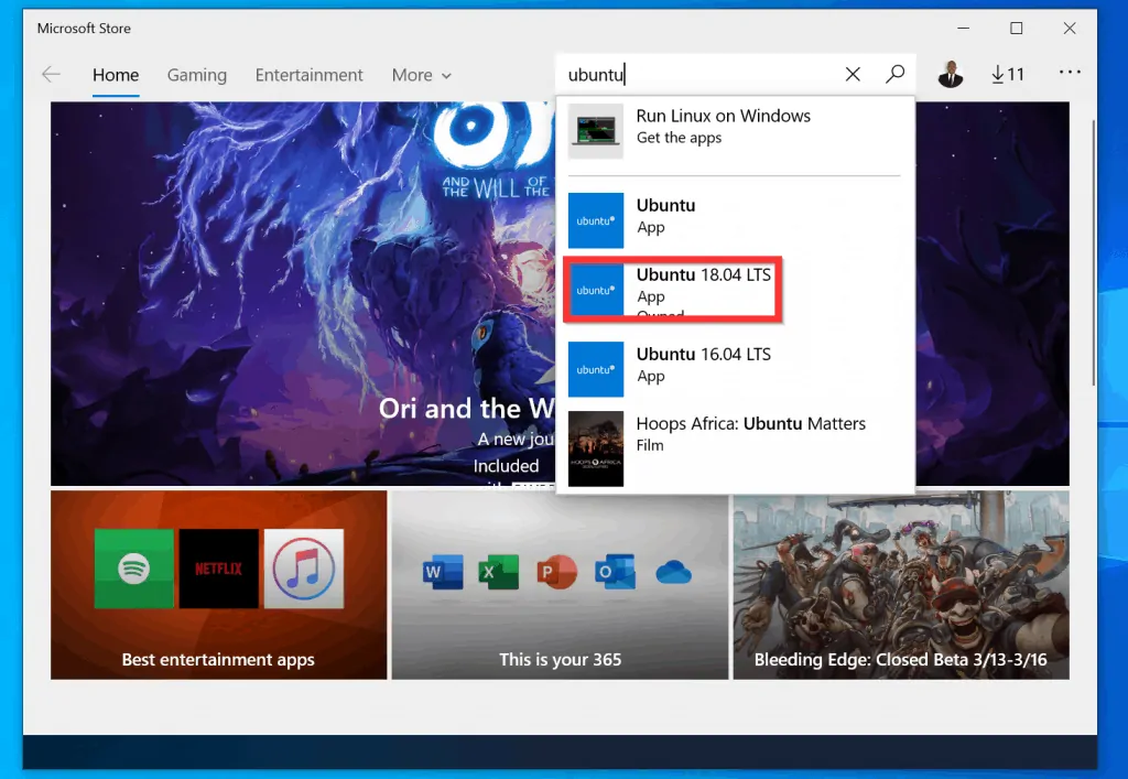 How to Install Ubuntu on Windows 10 via Windows Subsystem for Linux - Download and Install Ubuntu Linux Distribution from Windows store