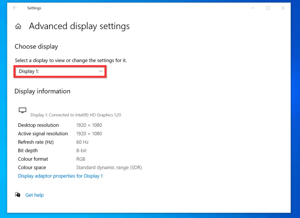 How to Check VRAM on Windows 10 from Windows Settings
