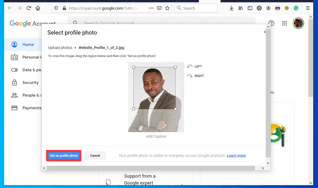 How to Change Google Picture from a PC