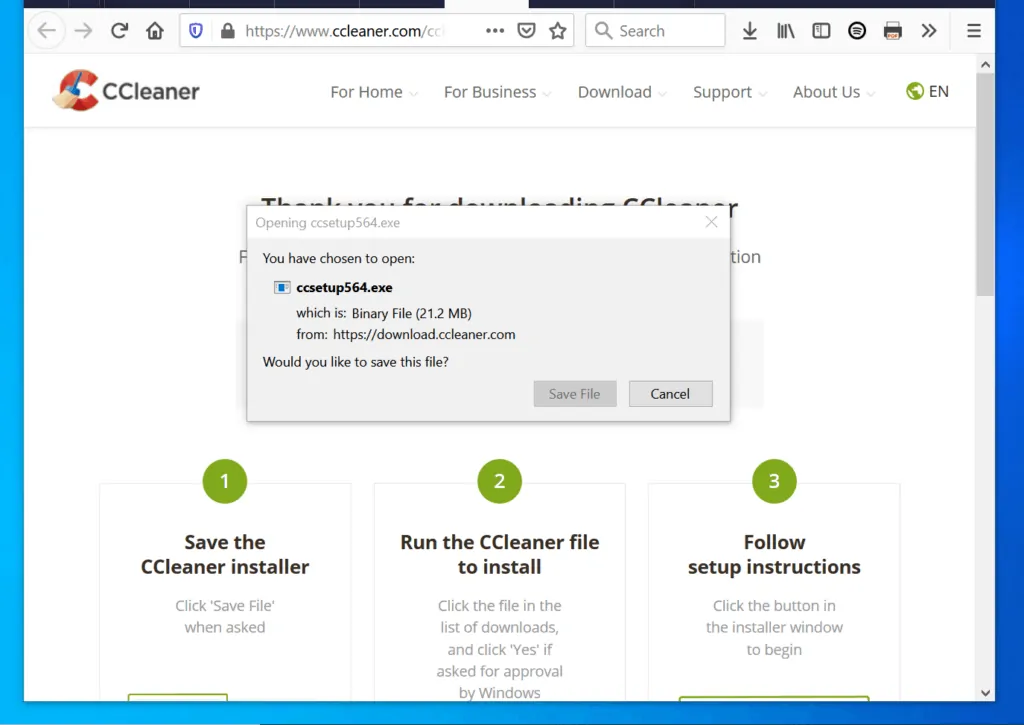 How to Delete Temporary Files on Windows 10 with CCleaner  - Download and Install CCleaner 