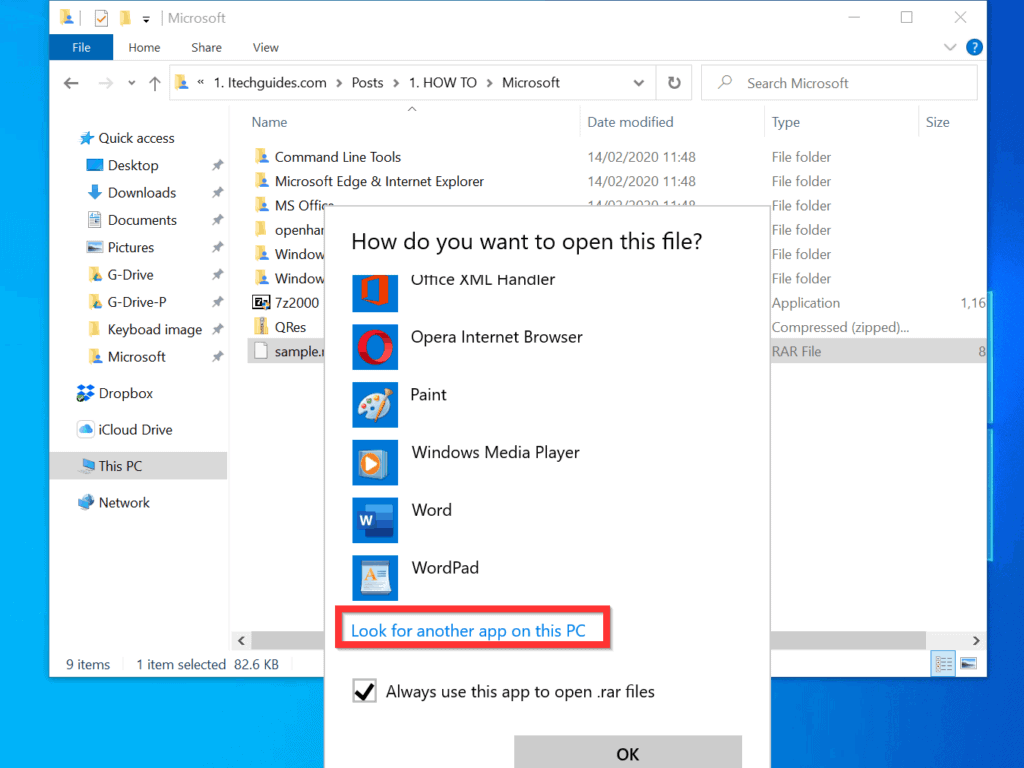 zip rar for windows 10