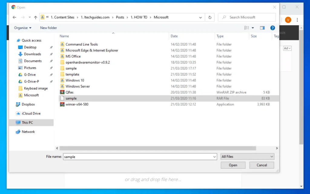 How to Open RAR Files on Windows 10 Online (Extract.Me)
