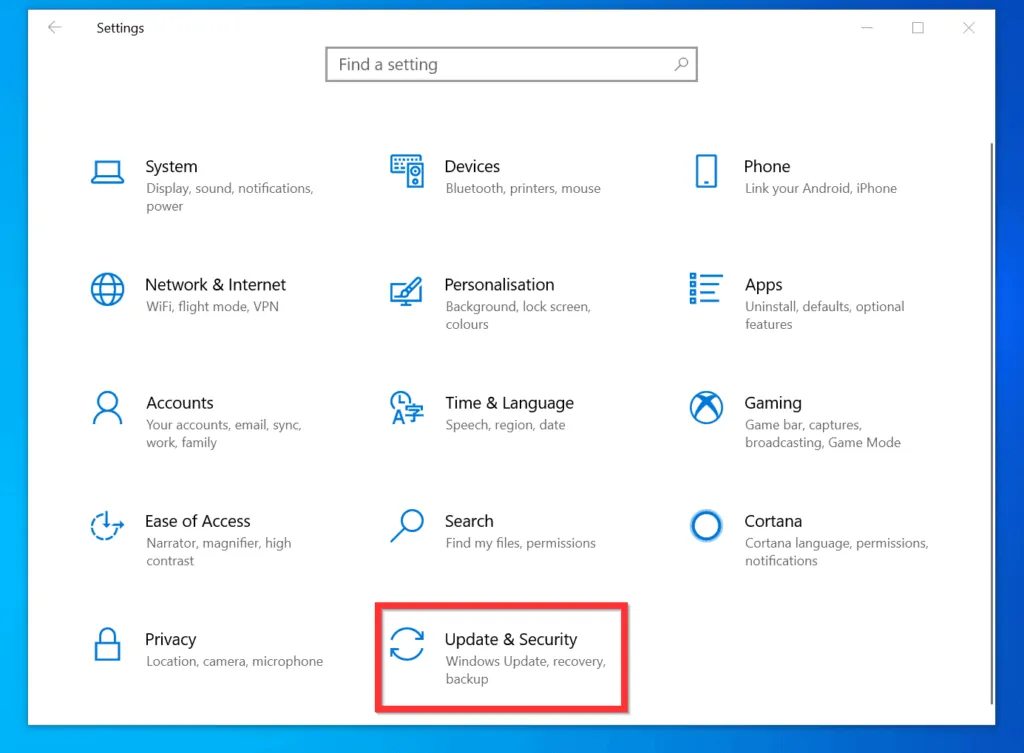 Method 2 Fix for "Windows 10 Taskbar Not Hiding": Check for and Install Windows Update