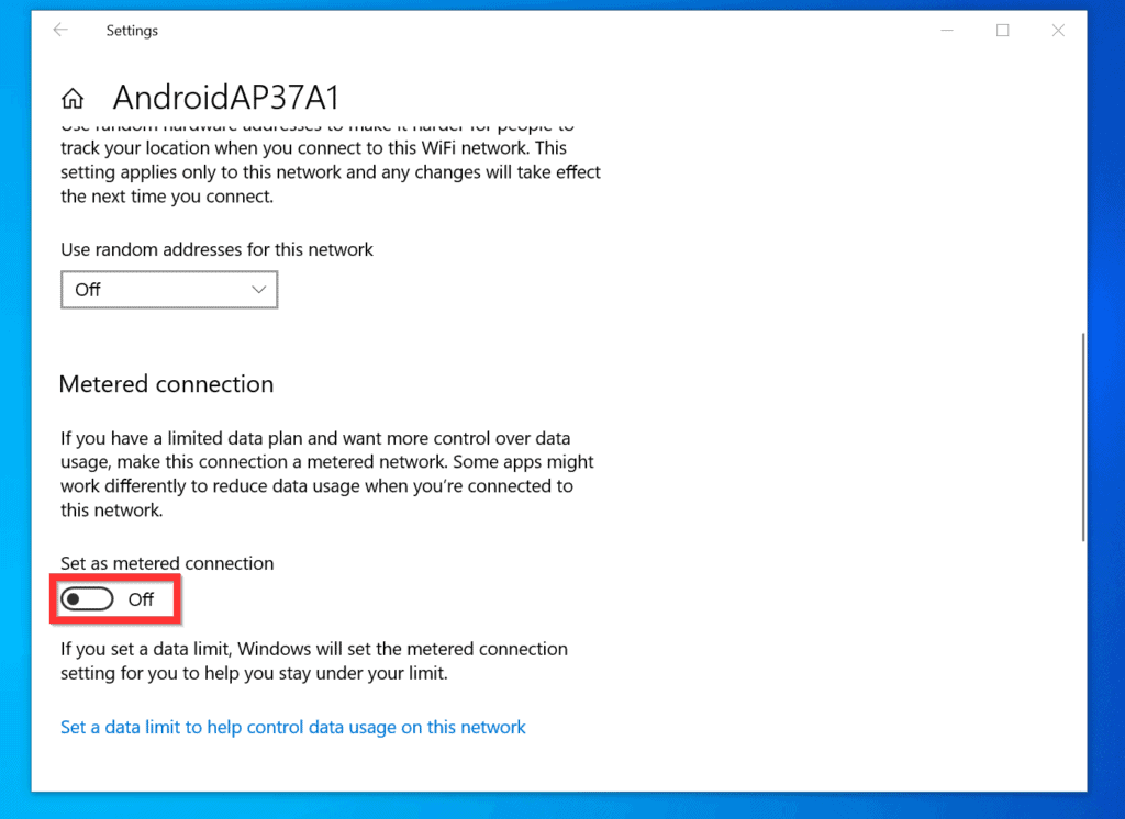 How to Stop Automatic Updates on Windows 10 by Enabling "Metered Connection" 