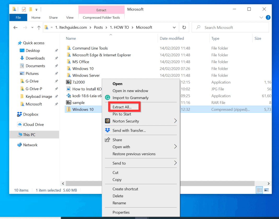 How to password protect a folder windows 10 2 steps 