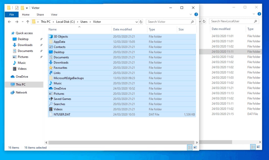 Step 3: to Remove Microsoft Account from Windows 10: Copy Data and Settings