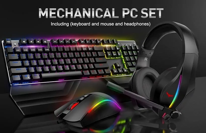 Best Gaming Keyboards: HAVIT Mechanical Keyboard Mouse Headset Kit