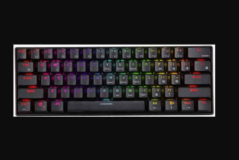 Best Wireless Gaming Keyboard: RK61 60% RGB Mechanical Gaming Keyboard 