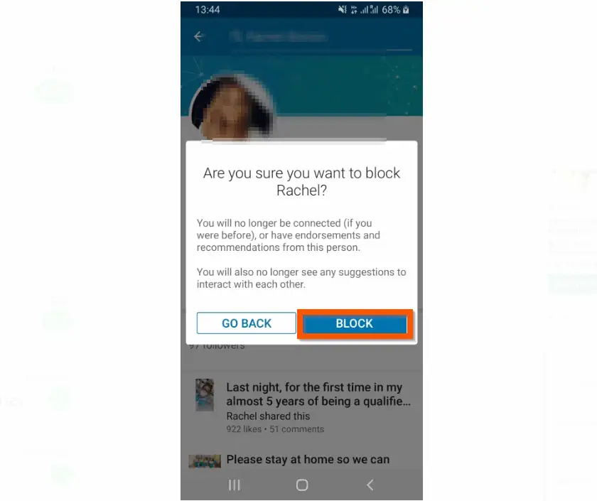 How to Block Someone on LinkedIn on Android