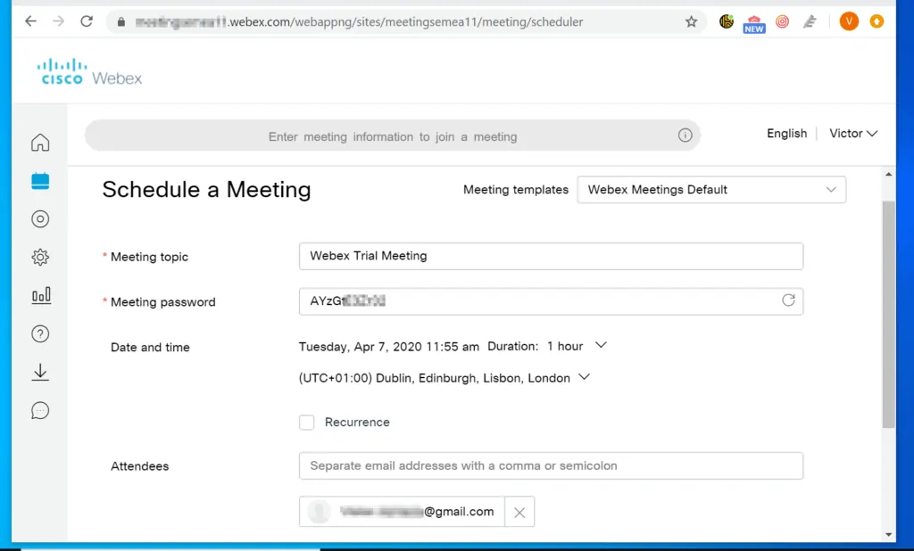 How to Use Webex to Schedule a Meeting