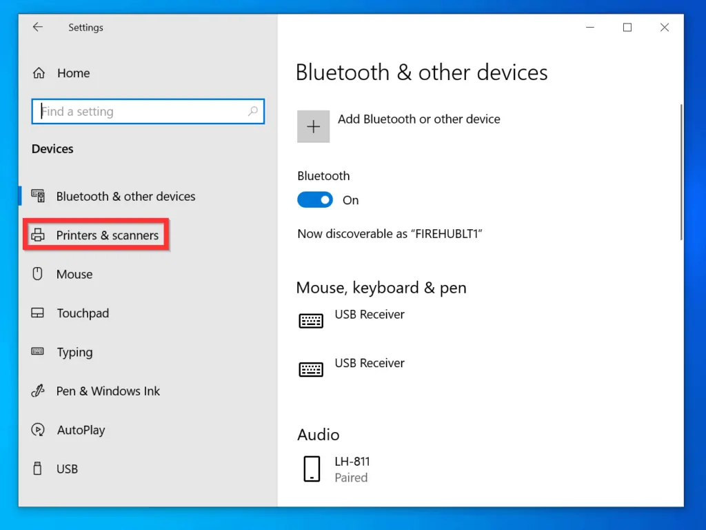 How to Add a Printer on Windows 10 from Windows Settings