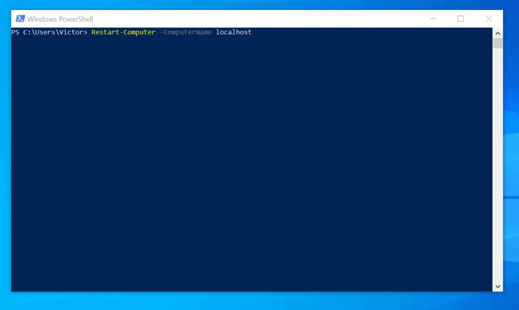 How to Shutdown Windows 10 with PowerShell