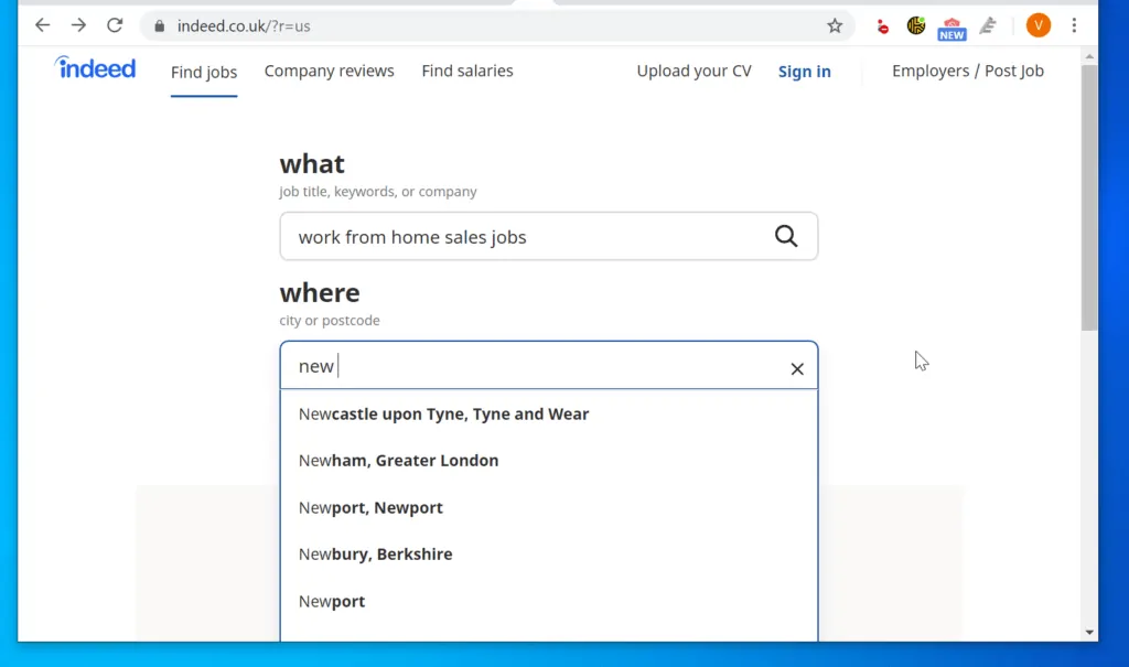 How to Perform Indeed Job Search Itechguides
