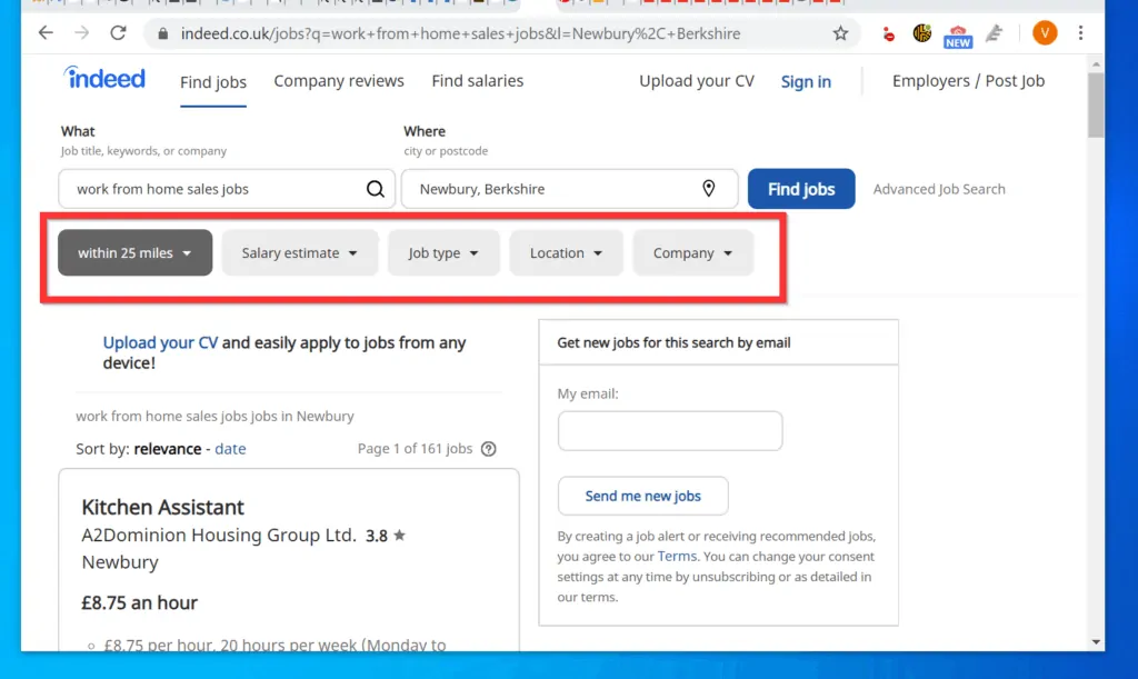 How to Perform Indeed Job Search from a PC/Mac