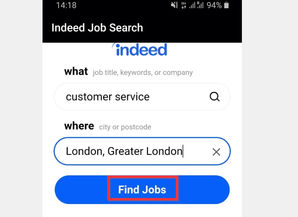 How to Perform Indeed Job Search with the Indeed App