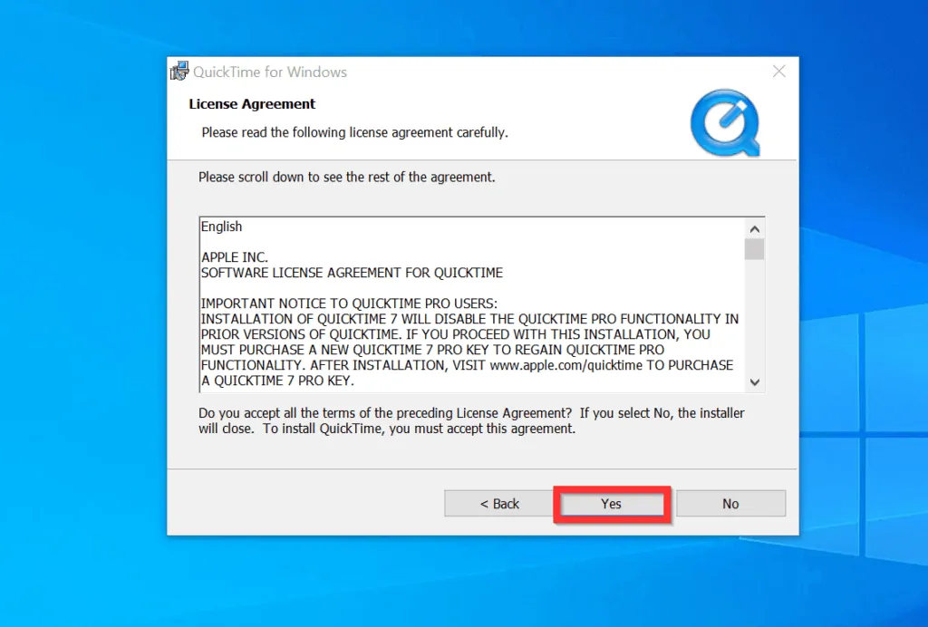 How to download and install quicktime for windows 10 itechguides