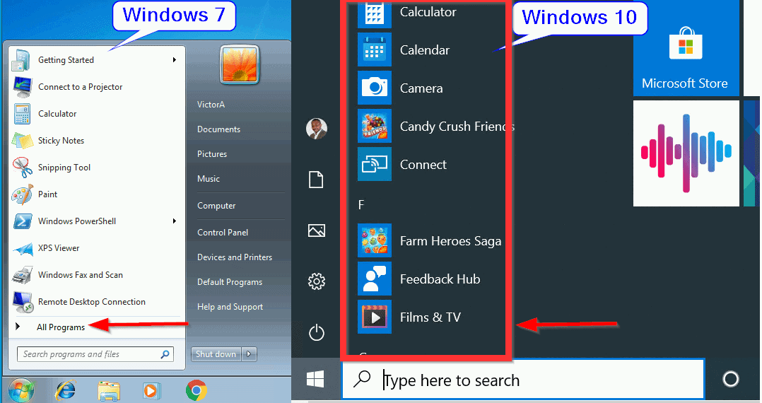 Windows 7 vs Windows 10: Similarities & Differences Compared