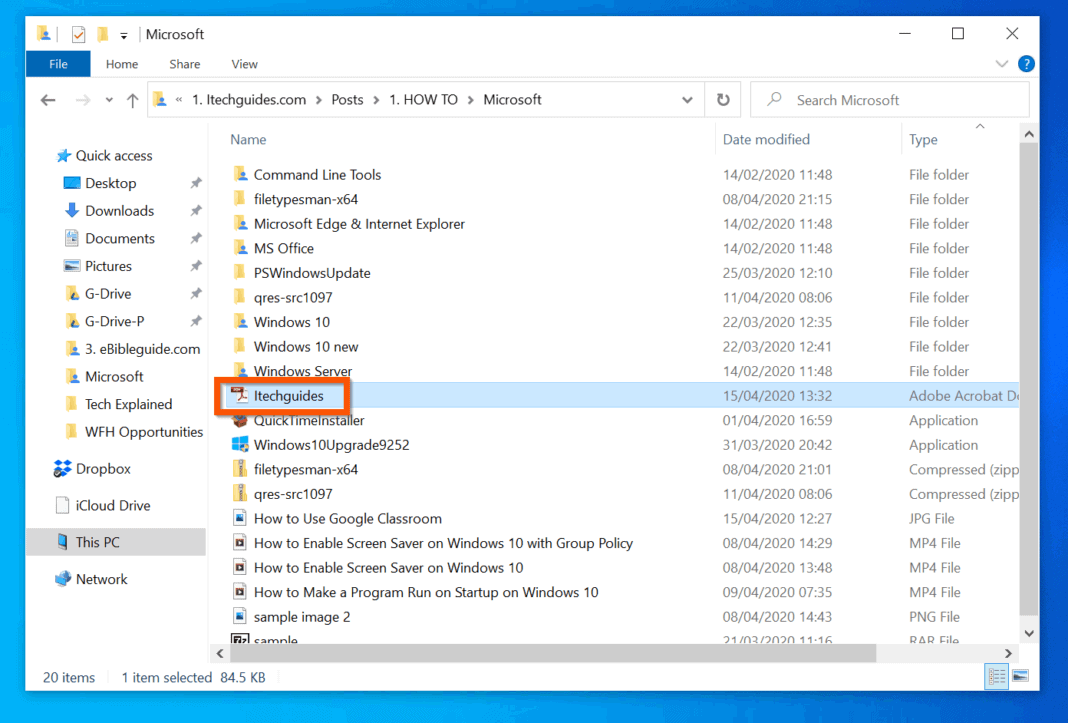 How to Convert JPG to PDF on Windows 10 (3 Methods) | Itechguides.com