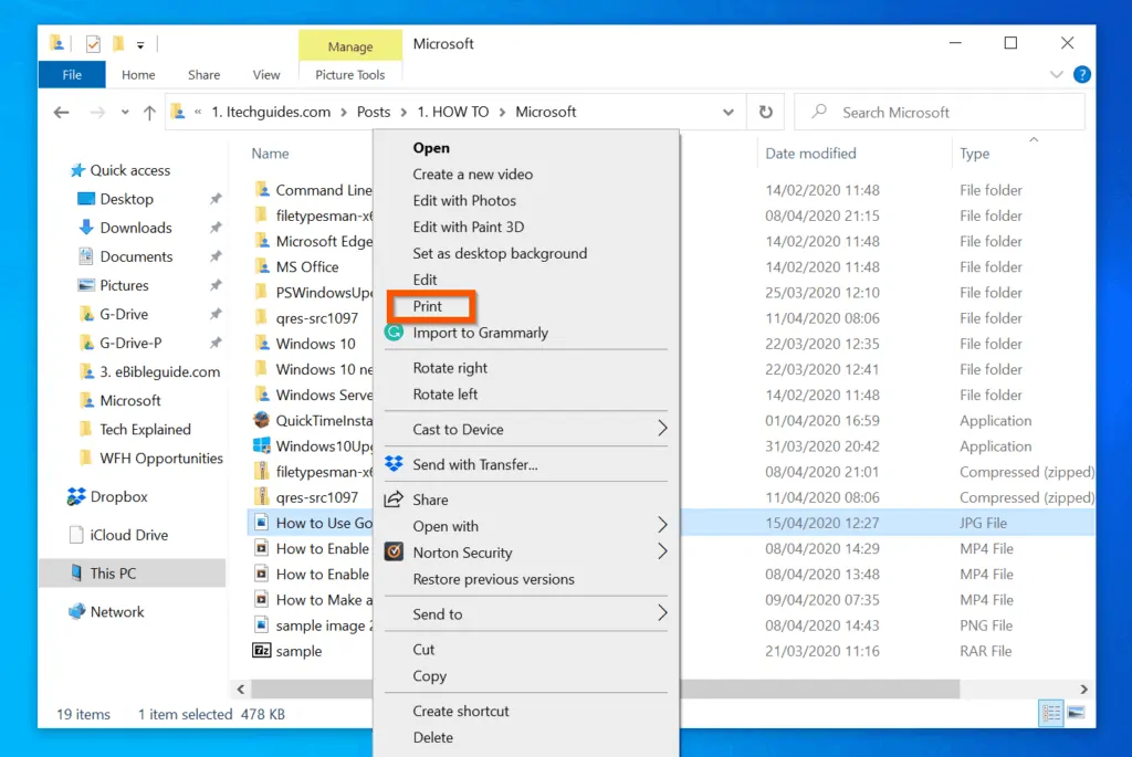 How to Convert JPG to PDF on Windows 10 with Print Pictures App