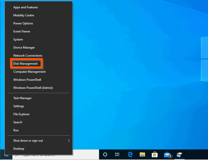 how to change a drive letter windows 10 How to Change Drive Letter on Windows 10 with Disk Management - Right-click Windows 10 Start menu and select Disk Management.
