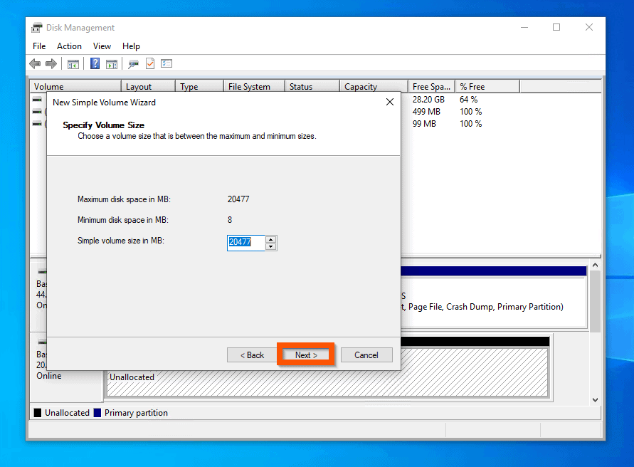 How to Partition a Hard Drive in Windows 10 from Disk Management