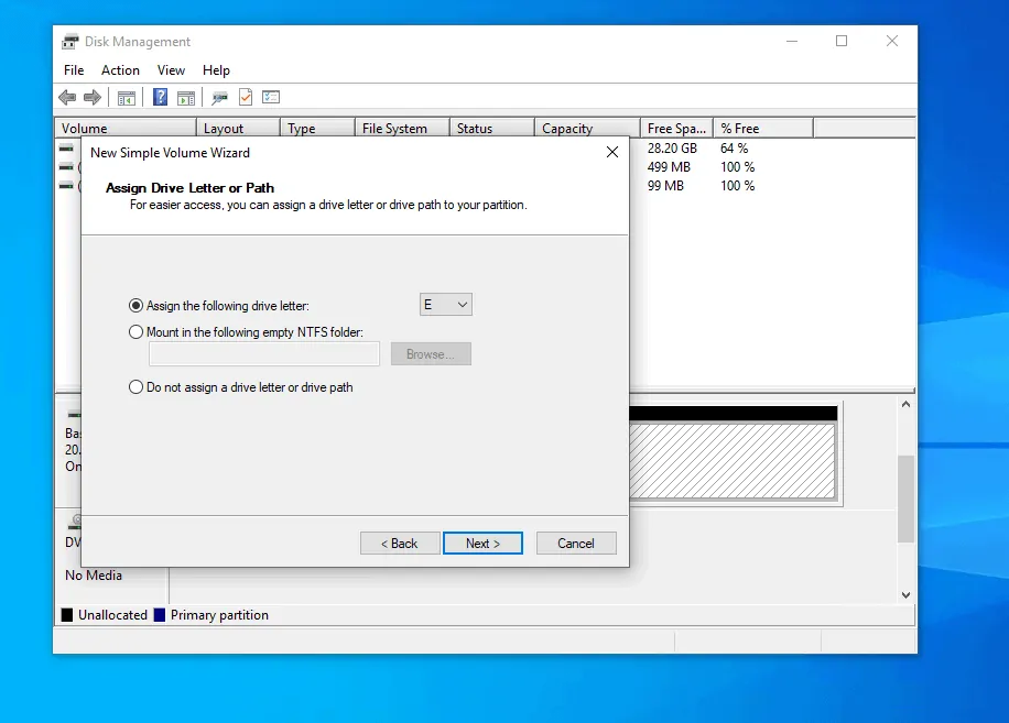 How to Partition a Hard Drive in Windows 10 from Disk Management
