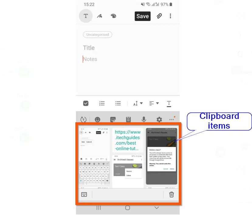 How to Clear Clipboard on Android - Itechguides