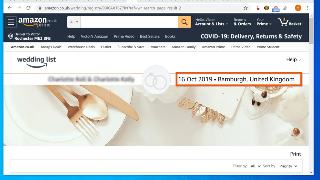 How to Perform Amazon Wedding Registry Search from a PC