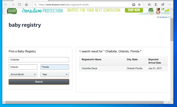 Amazon Baby Registry Search In USA, UK, And Canada - Itechguides.com