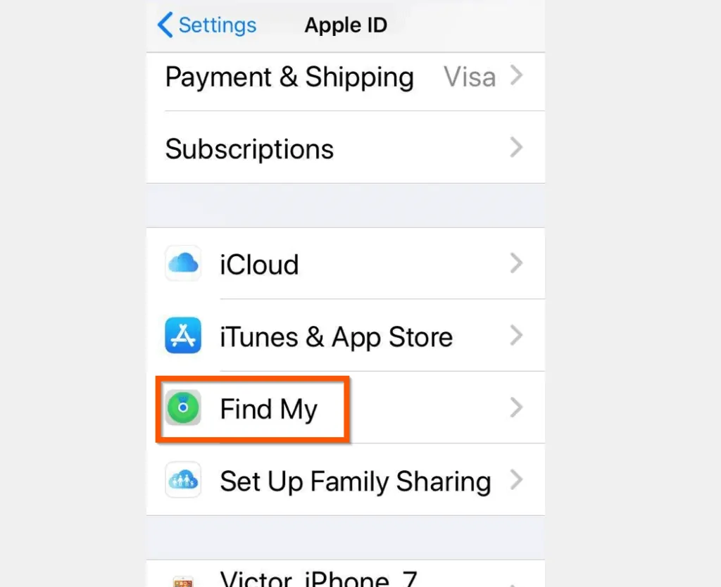 How to Turn off Find My iPhone from iPhone Settings